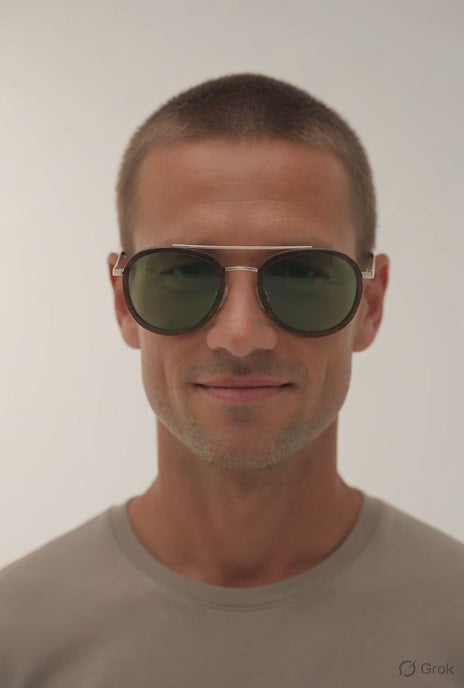 O'Hara - Metal & Wood Sunglasses