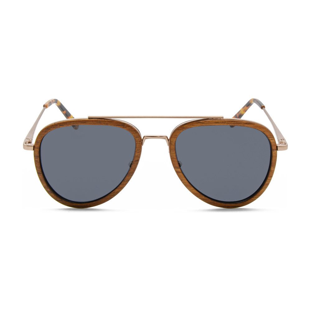 Colonel - Metal & Wood Sunglasses