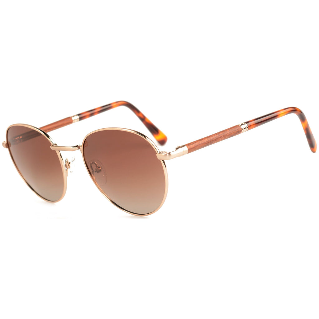 Sloan - Monel & Wood Sunglasses