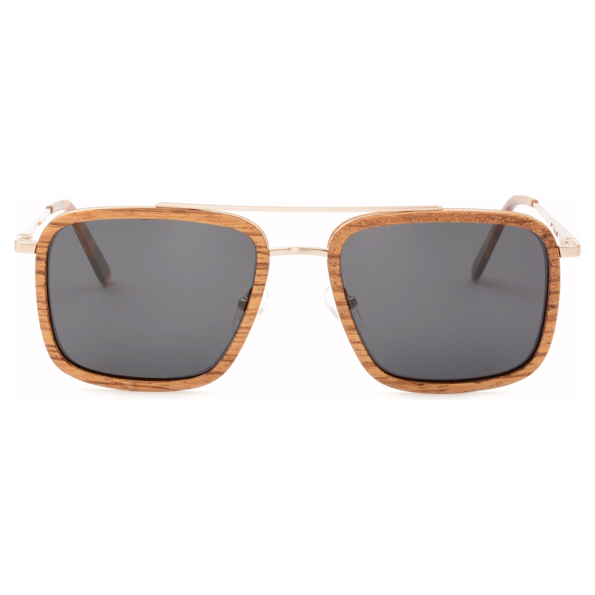 Max - Metal & Wood Sunglasses